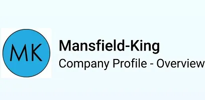 Mansfield-King Company Profile Overview with a blue circle logo containing the letters MK.